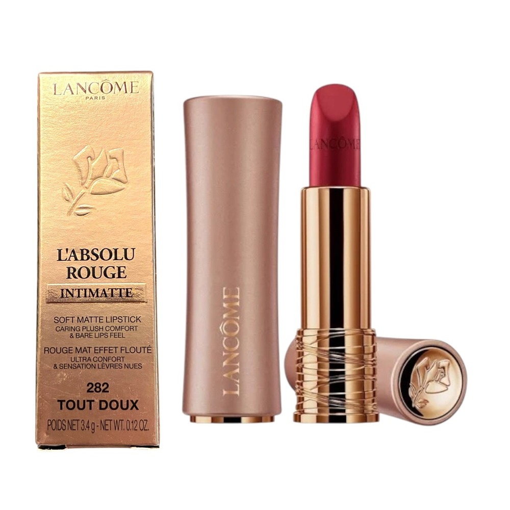 Lancome L'Absolu Rouge‎ Intimatte Soft Matte Lipstick 282 Tout Doux Rose NIB New